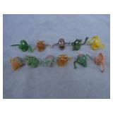 11pc Vintage Rubber Monster Finger Puppets