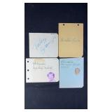 4pc Autographed Pages