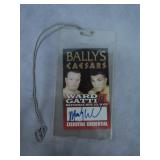Micky Ward Signed 2002 Boxing Match Pass