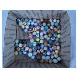 100pc Vintage Glass Marbles Lot