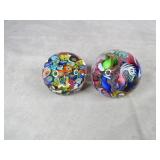 Vintage Millefiori & Murano Glass Paperweights