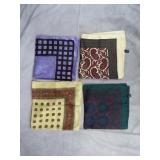 4pc Vintage Ladies Silk Scarves Lot Made in Italy