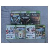 7pc XBOX 360 Video Games Lot