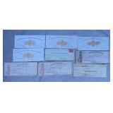 1875-1939 Cancelled Bank Checks Lot