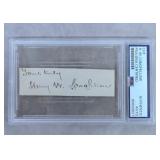 Henry Wadsworth Longfellow Cut Signature-PSA COA