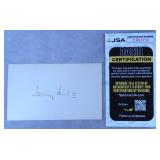 Henry Ford II Signed Index Card-JSA COA