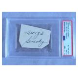 George Senesky Cut Signature-PSA COA