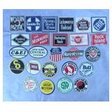 1954 Post Sugar Crisp Railroad Herald Metal Signs