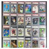 24pc Graded 1969-2022 Football Cards w/ PSA 10
