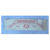 1882 Union Republican Ticket Ribbon