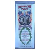 1908 William Taft/James Sherman Campaign Ribbon