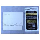 Mamie Eisenhower Cut Signature-JSA COA