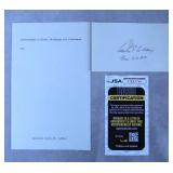 General Curtis E LeMay Cut Signature-JSA COA