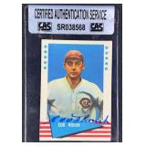 Edd Roush Signed 1961 Fleer #72 Baseball Card