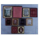 5pc Antique Daguerreotype Portraits Lot