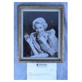 Framed Lily Pons Signed Black & White Photograph