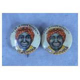 2pc Antique Aunt Jemima Advertising Pin Lot