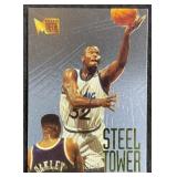 1995 Fleer Metal #7 Shaquille Oï¿½Neal Steel Towel