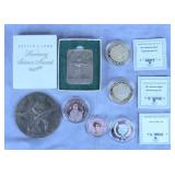 7pc Commemorative Coins & Medals Lot