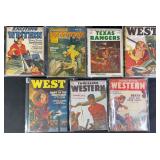 7pc 1950s Western Pulps w/ Exciting Western
