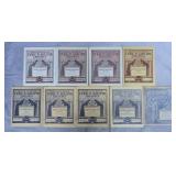 9pc 1909-1912 Lyric & Adelphi Theatre Program Lot