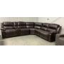 Leather Power Recline Sectional Sofa