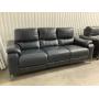 Dual Power Recline Leather Sofa