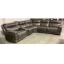 6 pc Leather Power Recline Sectional Sofa