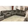 6 pc Leather Power Recline Sectional Sofa