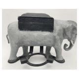 Vintage Cast Iron Elephant Cigarette Dispenser