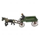 Vintage Horse and Wagon Cast Iron