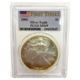 Toned 2006 First Strike Silver Eagle $1