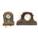 2 Vintage Mantle Clocks