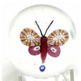 John Deacons Glass Butterfly Paperweight