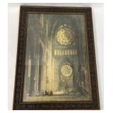 Vintage Victorian Print of Notre Dame Cathedral