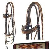 Montana Prison Made Hitched Horse Hair Bridle