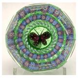 Faceted John Deacons Butterfly Paperweight