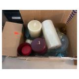 Mixed Lot of Decorative Candles and Candle Holders