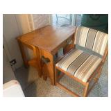 Wooden Step Stool, Side Table, and Chair Set