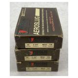 Three Boxes of Fiocchi Aeroslug 20 Gauge Ammunition (Full Boxes)