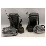 Two Gas Mask Sets with Carrier and Filter