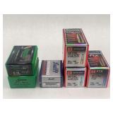 Lot of 6 Boxes .257 Caliber Reloading Bullets - Sierra, Hornady, Swift
