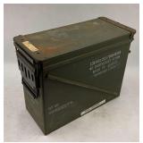 Military 40MM Ammunition Can - Olive Drab Metal Storage Box