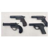 Collection of WWII & Cold War Military Flare Pistols, c.1940s-1960s