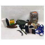 Hunting and Outdoor Gear Lot - Holsters, Ammo Boxes, Cabela