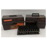 Two Flambeau Shot Gun Shell Boxes - 12 or 16 Gauge