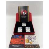 2018 China Moon Festival Panda 3-Coin Silver Set NGC