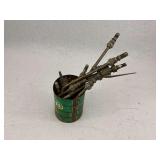 Lot of Welding/Cutting Torches & Tips in Can