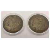1891-O & 1884-O Morgan Silver Dollars