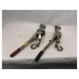 Lot of Two Cable Come Along Winches